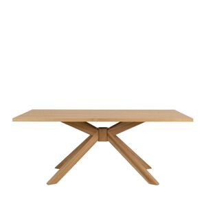 Tenzo Across - Table à manger en bois 190x110 - Couleur - Bois clair