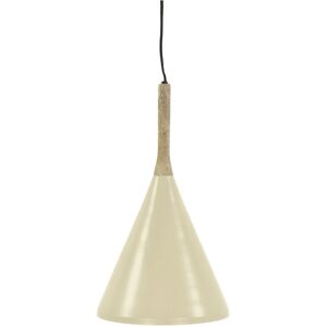 Pomax Brampton - Suspension conique en métal ø25cm - Couleur - Beige