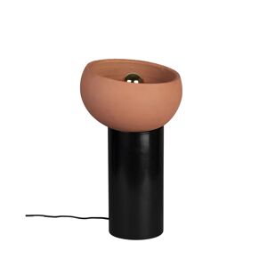 Dutchbone Zahra - Lampe à poser ronde en terre cuite ø26cm - Couleur - Terracotta