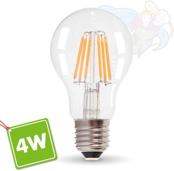 ARUM LIGHTING Ampoule LED E27 4W Filament Equiv 40W Blister (Température de Couleur : Blanc chaud 2700K)