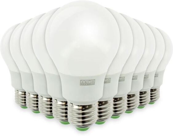 Eclairage Design Lot de 10 Ampoules LED E27 7W eq 40W 470Lm (Température de Couleur : Blanc chaud 2700K) Eclairage Design Lot de 10 Ampoules LED E27 7W eq 40W 470Lm (Température de Couleur : Blanc chaud 2700K)