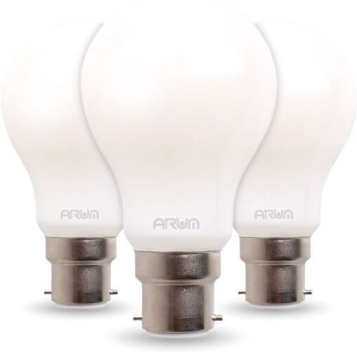 ARUM LIGHTING Lot de 3 Ampoules LED 7W Eq 60W Dépoli standard B22 (Température de Couleur : Blanc chaud 2700K) ARUM LIGHTING Lot de 3 Ampoules LED 7W Eq 60W Dépoli standard B22 (Température de Couleur : Blanc chaud 2700K)