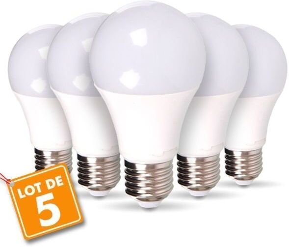 Eclairage Design Lot de 5 Ampoules LED E27 14W eq. 100W 4000K Blanc naturel Eclairage Design Lot de 5 Ampoules LED E27 14W eq. 100W 4000K Blanc naturel