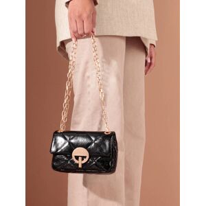 Sac Nano Moon En Cuir Craquele Vanessa Bruno Noir