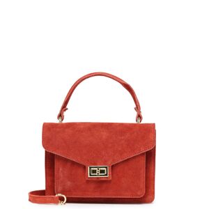 Sac À Main Velvet Cuir Milano Orange