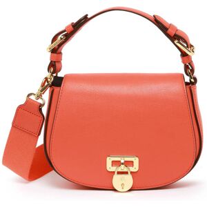 Sac Bandouliere Tanner Cuir Lauren Ralph Lauren Orange