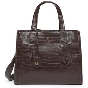 Sac Porte Main Croco Lulu Castagnette Marron