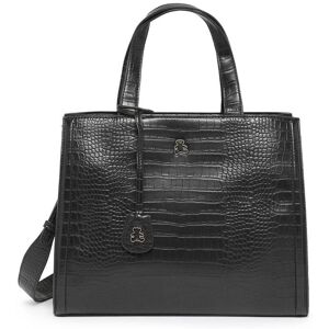 Sac Porte Main Croco Lulu Castagnette Noir