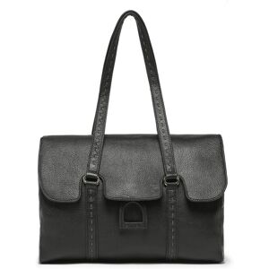 Sac Shopping Tradition Cuir Etrier Noir