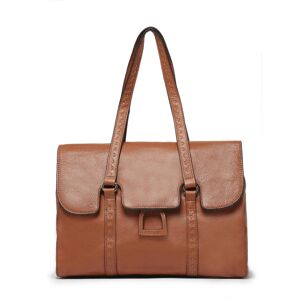 Sac Shopping Tradition Cuir Etrier Marron