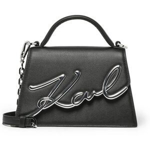 Sac Bandouliere K Signature Cuir Karl Lagerfeld Noir