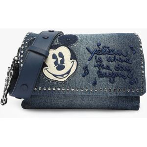 Sac Bandouliere Mickey Rock Coton Desigual Bleu