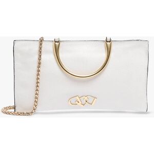 Sac De Soiree Jumping Cuir Etrier Blanc