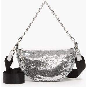 Sac Bandouliere Smile Glitter Longchamp Argent