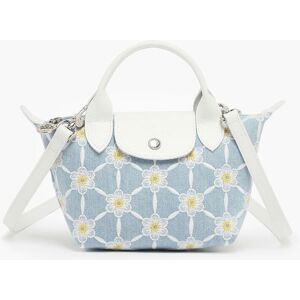 Sac Porte Main Le Pliage Marguerites Longchamp Bleu