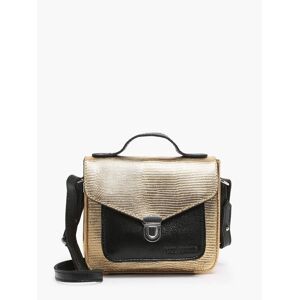 Sac Bandouliere Melle George Xs Or Noir Cuir Paul Marius Or