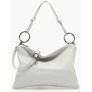 Sac Porte Épaule Caviar Cuir Milano Gris