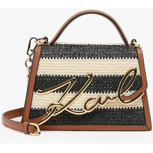 Sac Bandouliere K Signature Raphia Karl Lagerfeld Marron