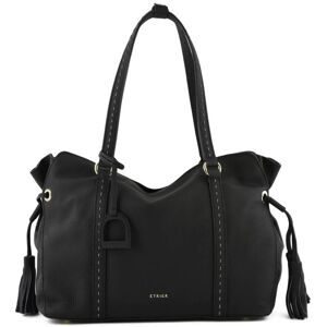 Sac Shopping Tradition Cuir Etrier Noir