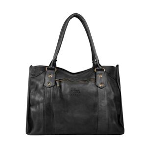 Sac Shopping  Cow Cuir Basilic Pepper Noir