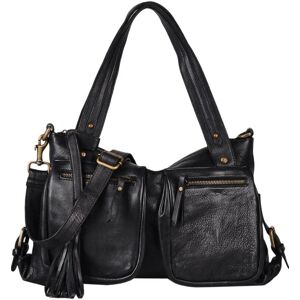 Sac Shopping  Cow Cuir Basilic Pepper Noir