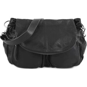 Sac Bandouliere Lola Cuir Nat Et Nin Noir