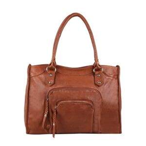 Sac Porte Épaule A4 Pop Cuir Basilic Pepper Marron