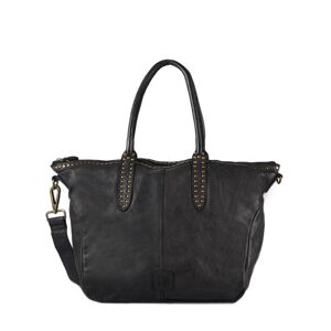 Sac Shopping Heritage Cuir Biba Noir