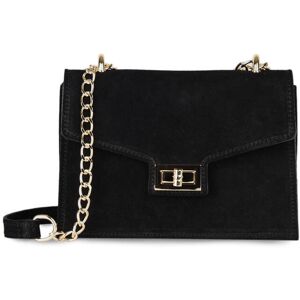 Sac Bandouliere Velvet Cuir Milano Noir