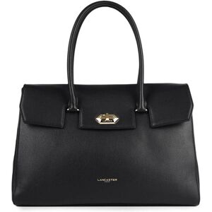 Sac Porte Epaule A4 Milano Cuir Lancaster Noir