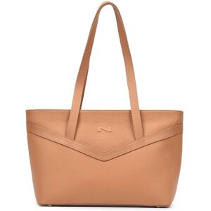 Sac Shopping Jelly Cuir Nathan Baume Marron