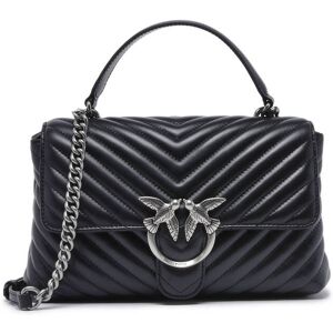 Sac Porte Épaule Love Bag Quilt Cuir Pinko Noir