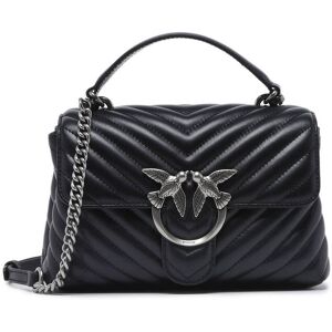 Sac Bandouliere Love Bag Quilt Cuir Pinko Noir