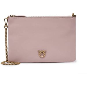 Sac Bandouliere Classic Love Flat Bag Cuir Pinko Rose