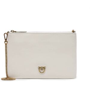 Sac Bandouliere Classic Love Flat Bag Cuir Pinko Blanc