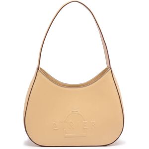 Sac Porte Épaule Fulgurant Cuir Etrier Beige