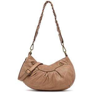 Besace Dewashed Cuir Milano Beige