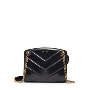 Sac Bandouliere Mini Simone Cuir Nat Et Nin Noir