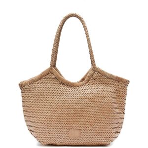 Sac Porte Épaule Goa Cuir Basilic Pepper Beige