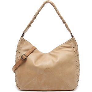 Sac Porte Épaule Obbo Cuir Basilic Pepper Beige