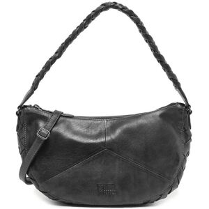 Sac Porte Épaule Obbo Cuir Basilic Pepper Noir