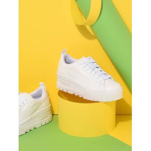 Sneakers Mayze Wedge En Cuir Puma Blanc