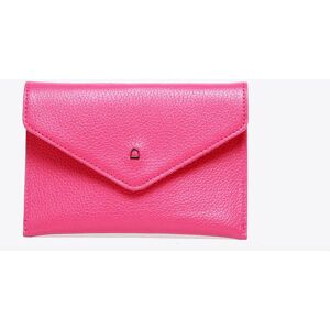 Porte-papiers Madras Cuir Etrier Rose