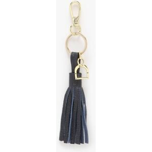 Porte-clefs Cuir Etrier Bleu