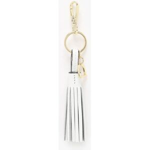 Porte-clefs Cuir Etrier Blanc