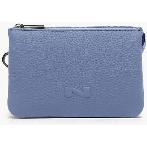 Trousse 2 Compartiments Cuir Nathan Baume Bleu