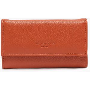 Porte-clefs Cuir Hexagona Orange