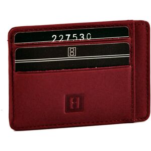 Porte-cartes Cuir Hexagona Rouge