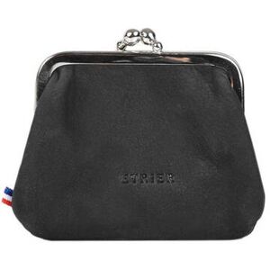 Porte-monnaie Etincelle Nubuck Cuir Etrier Noir