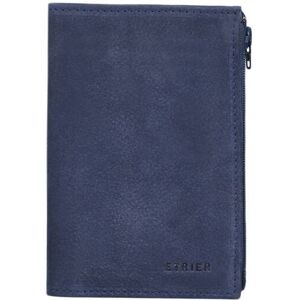 Porte-monnaie Etincelle Nubuck Cuir Etrier Bleu